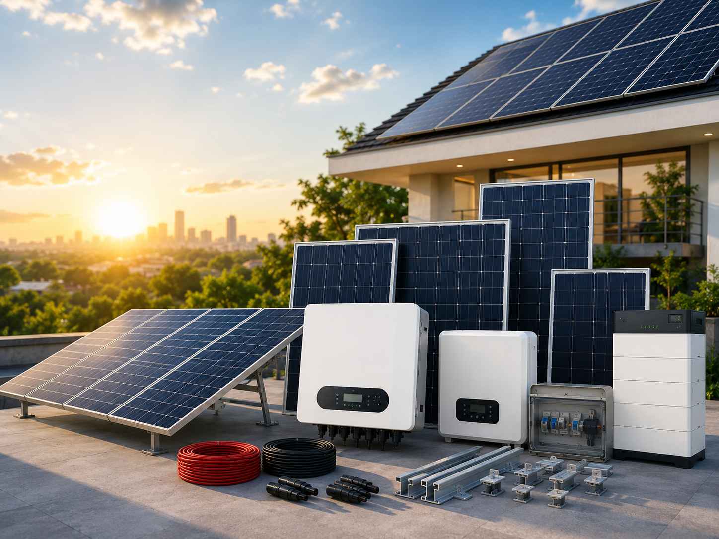 Tata Power solar panels used for a residential rooftop solar system