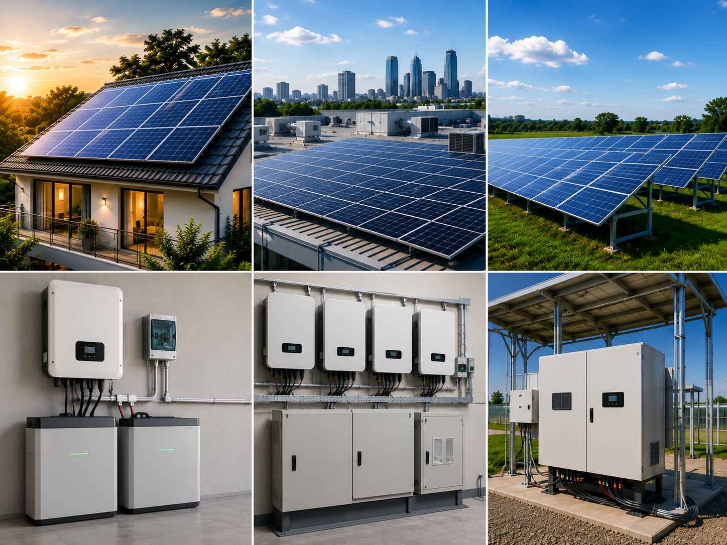 On-grid off-grid and hybrid solar power system with battery storage